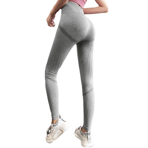 Women's new summer fitness pants, high-waisted, hip-lifting, elastic, tight-fitting, thin trousers, sports and comfortable yoga pants