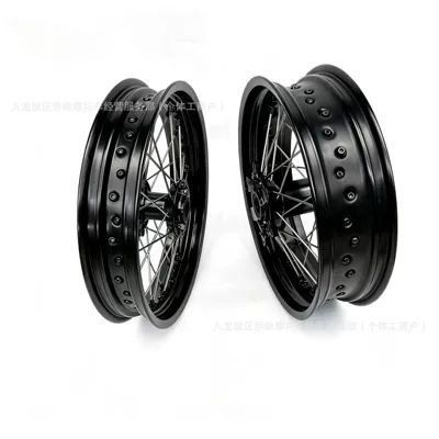 Suitable for KTM EXC300 Motorcycle wheel hub - black-wheel-hub-assembly