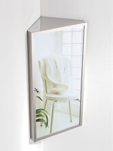 不锈钢转角镜柜三角形现代简约美式小户型卫生间浴室镜子50镜箱40