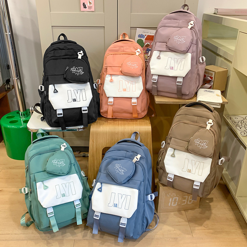 Mochila de tendencia JIAYISTAR espalda de alta capacidad mochila de estudiantes al por mayor transfronteriza mochila escolar ligera