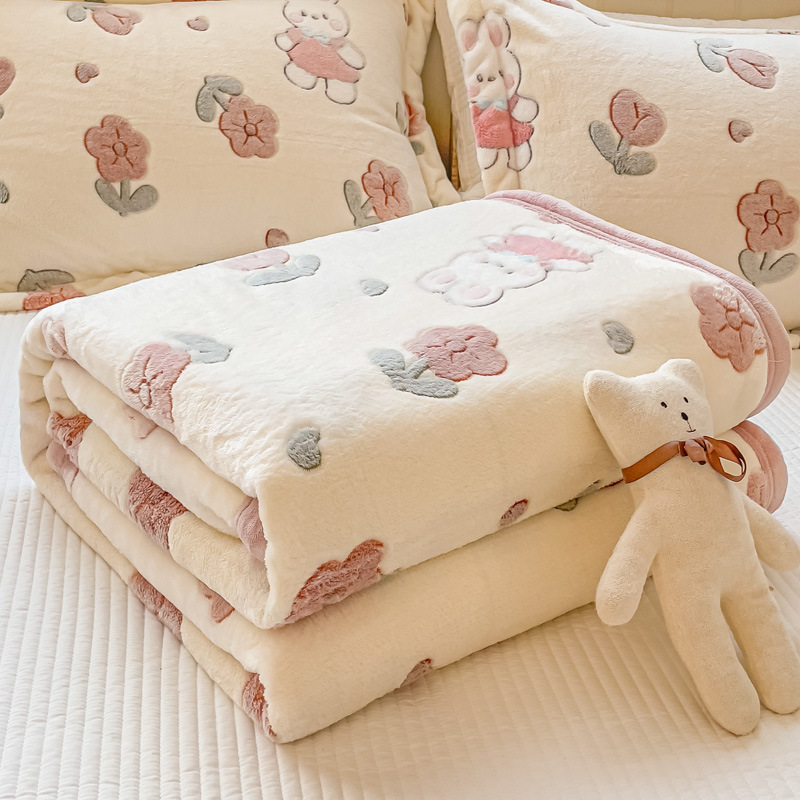 Frida invierno grueso mantas de lana de coral mantas de siesta mantas de almuerzo de oficina mantas de copo de nieve gruesas mantas de lana