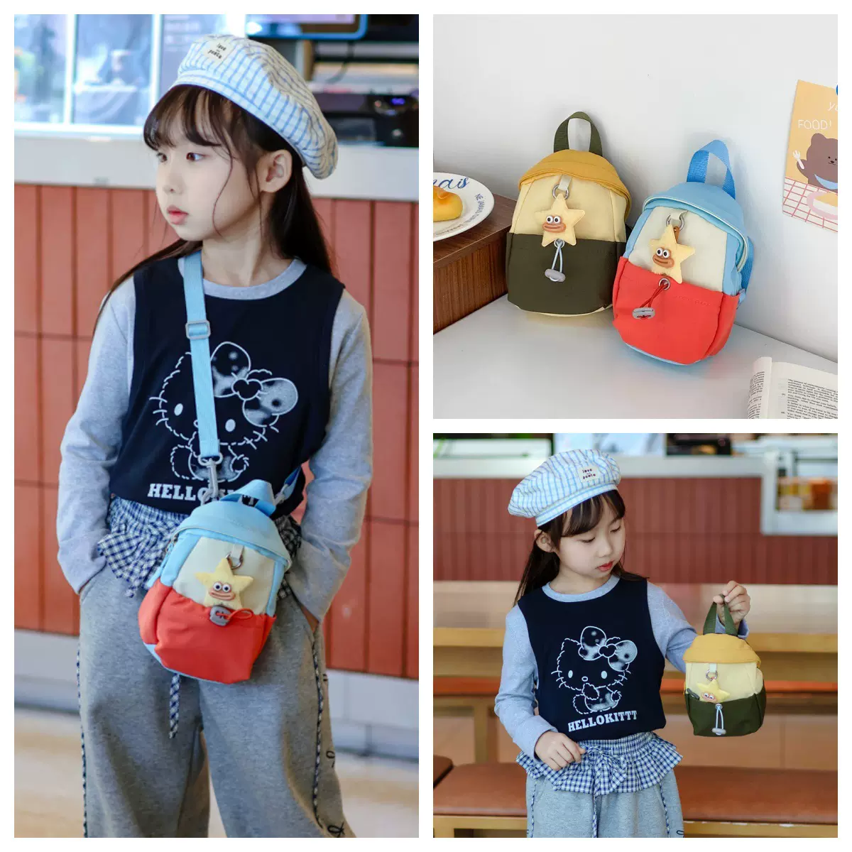 2025新款胸包小男孩运动风中儿童斜挎零钱包女童学生骑行腰包背包