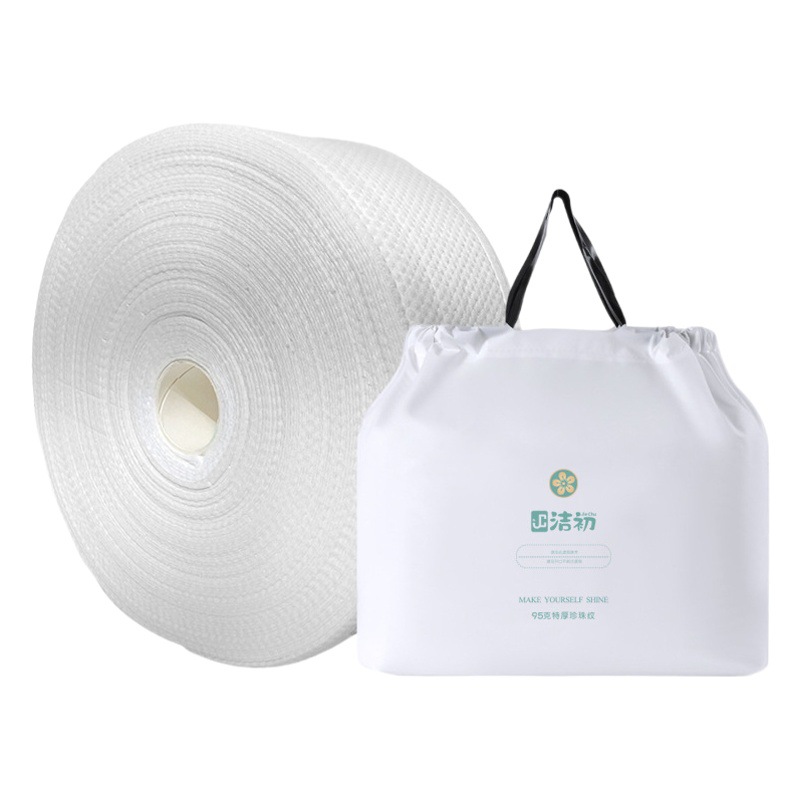600g Large Roll Disposable Facial Cleansing Towels for Beauty Salons, Extra Thick Pearl Pattern Makeup Remover Cotton Cleansing Tissue Wholesale