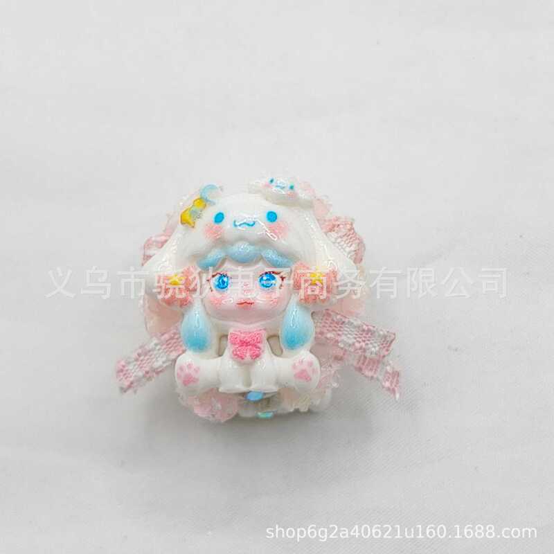 通孔重工卡通双面sp蝴蝶结串珠笔配件手机钥匙链包链手工diy饰品|undefined