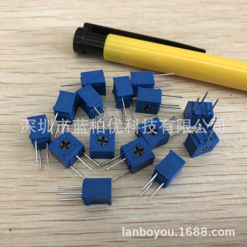 3362W-1-501LF 可调电阻 可变微调电位器 3362W 500R 侧面调 现货