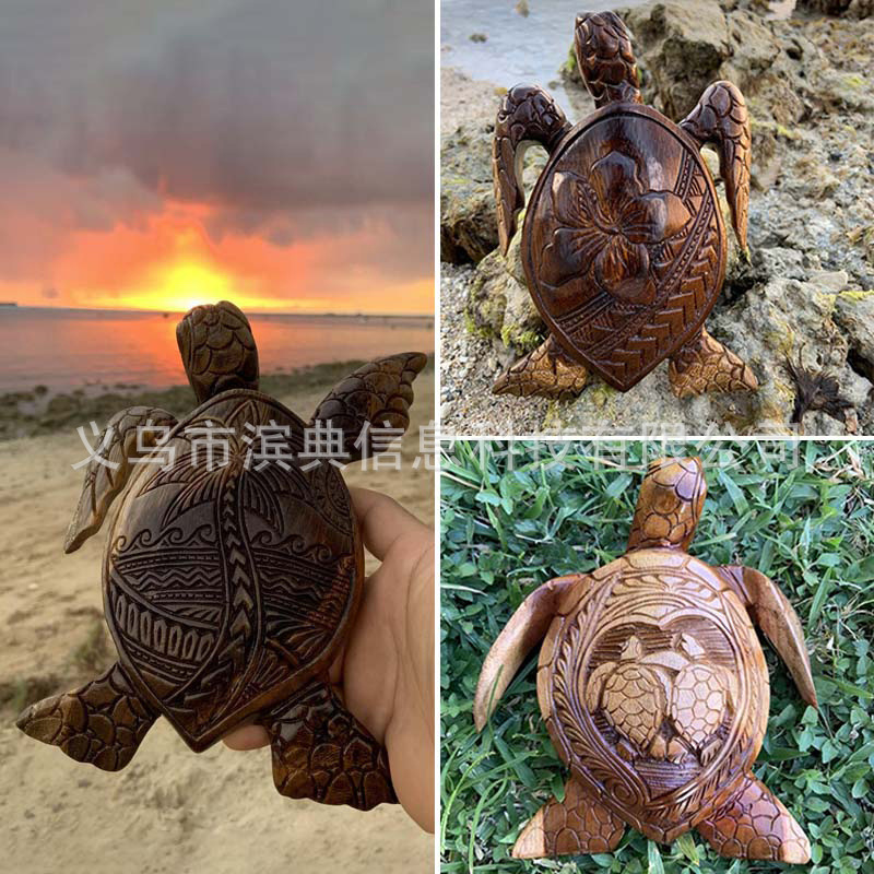 夏威夷海龟树脂工艺品摆件仿真海洋动物摆件花园庭装饰工艺批发