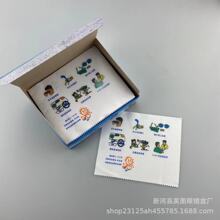 白色针一六项保养眼镜布超 细纤维热转印 卡通镜片眼镜布可做LOGO