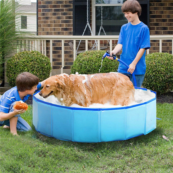 Foldable tub for swimming