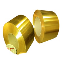 现货销售H62 H65半硬软料黄铜带材料 C2680黄铜卷料 0.5*100mm