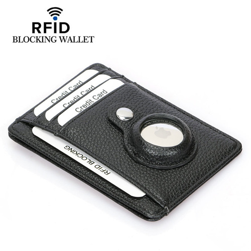 Amazon's new airtag Apple tracker card bag RFID anti-theft swipe multi-card slot anti-lost positioning protective cover