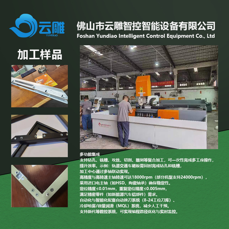 铝型材数控钻铣加工中心 工业型材三轴 五轴CNC设备 门窗幕墙加工