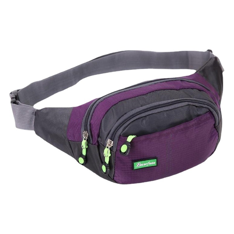 Sports Waist Bag for Men and Women, Casual Large-Capacity Multi-Functional Waist Bag, Cross-Body Dual-Use Shoulder Bag for Middle-Aged and Elderly People