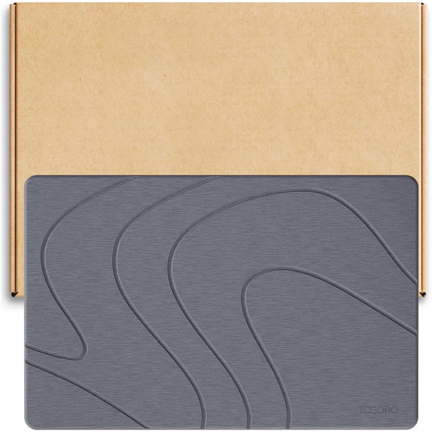 Alfombrilla de piso transfronteriza para baño Alfombrilla de grabado absorbente para el hogar Alfombrilla de diatomeas de barro duro de secado rápido Alfombrilla de baño de tierra de diatomeas image 16