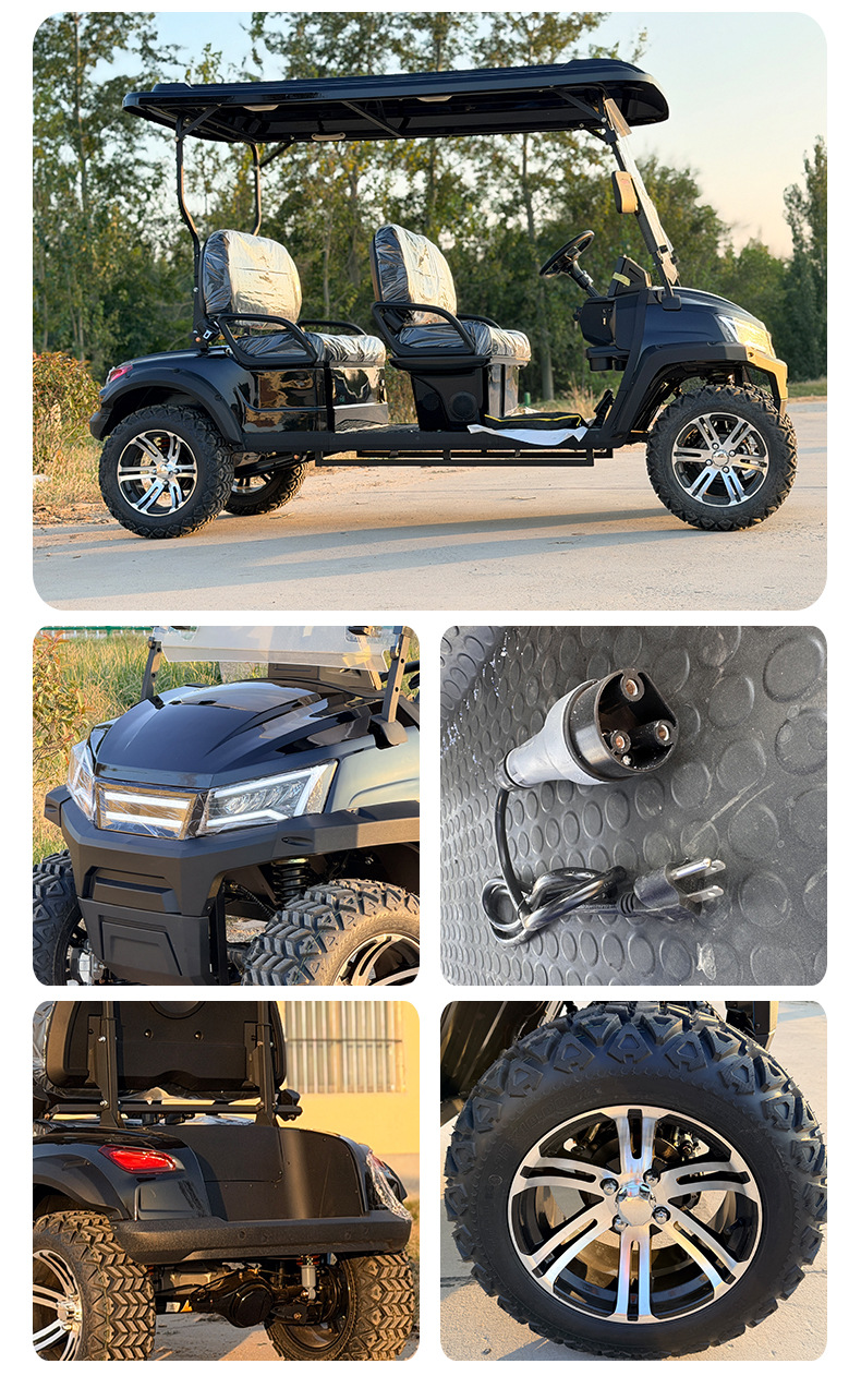 Electric Golf Cart Four-Wheel Scenic Area Park Viewing Reception Vehicle Hotel Airport Shuttle Golf Cart
