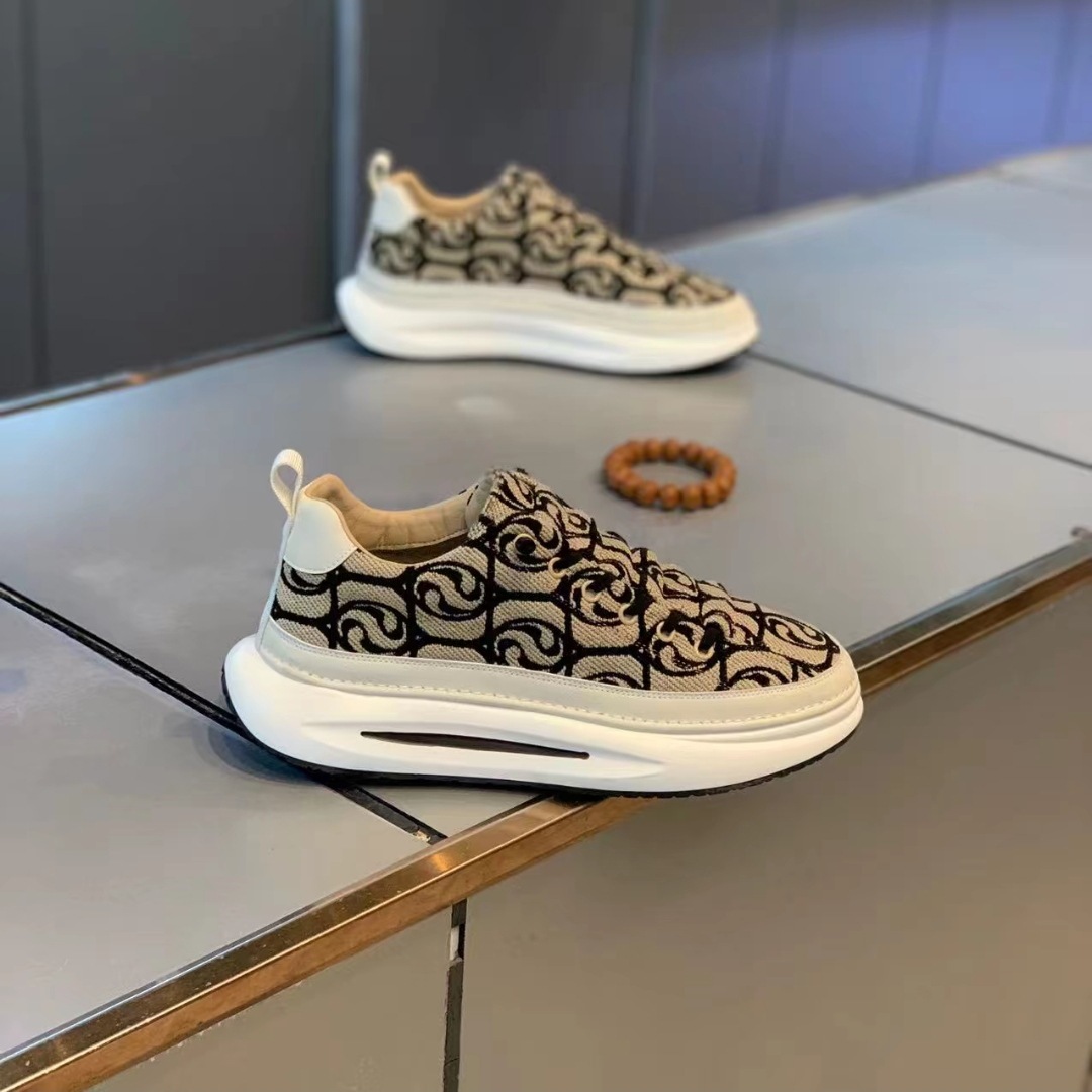 Push on Fashion Ανδρικά παπούτσια Άνοιξη 2024 Νέα αναπνεύσιμη υφασμάτινη επιφάνεια Ευέλικτα ελαφριά casual παπούτσια_voghion.com