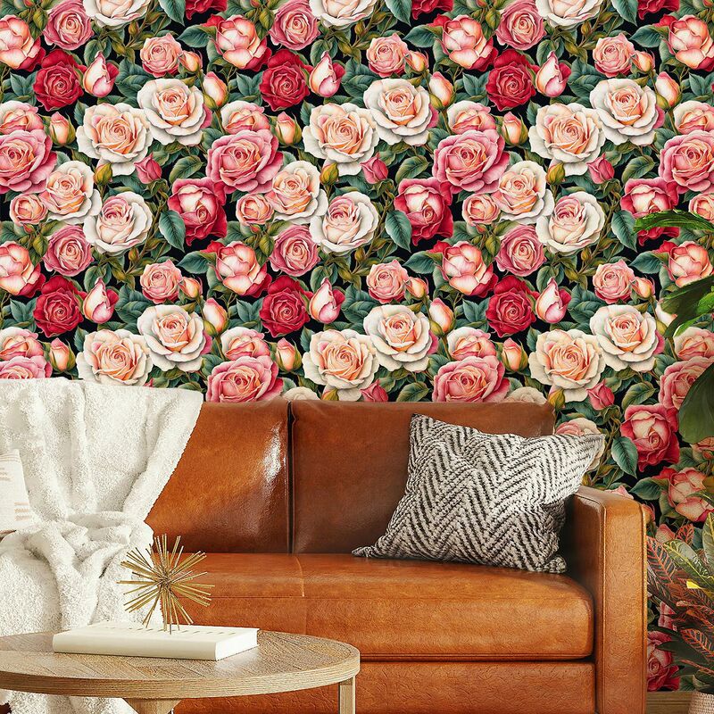 Wallpaper Modern Home Decor Bathroom Wall Stickers Balcony Decoration Modern Wallpaper Stylish Renovation Durable Materials Ready-To-Stick