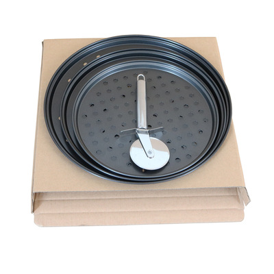 Manufactor Cross border baking appliance size Pizza Baking tray pizza Disc package Pizza Pan goods in stock