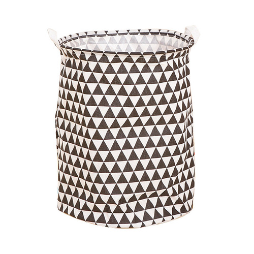 35*45CM household fabric dirty clothes basket round washed clothes storage basket bathroom clothes storage box sundries