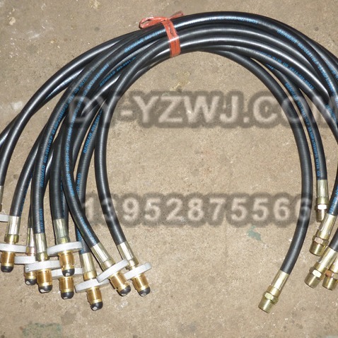 1米长钢丝高压编织橡胶管 高压油管 液压橡胶管 40MPA高压通气管