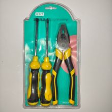 厂家批发钢丝钳8寸老虎钳螺丝刀万用省力好钳子螺丝刀三件套