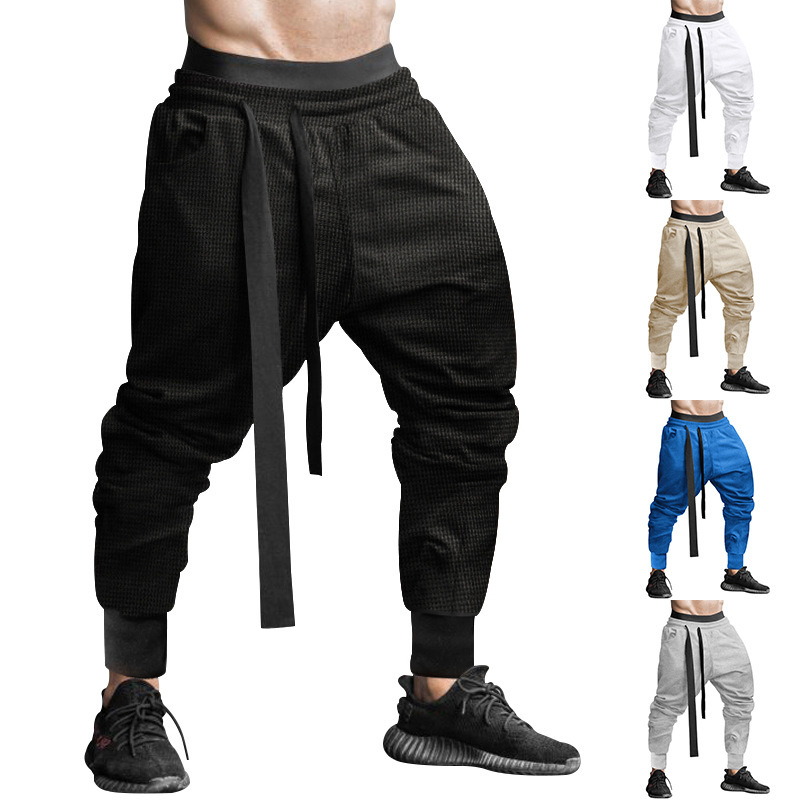 2024 New Versatile Breathable for Men's Leisure Outdoor Sports Loose Haren Pants_mkmklike.com