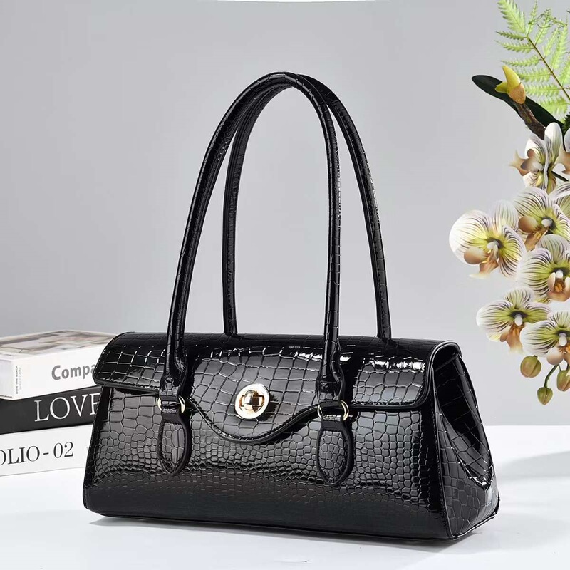 2026 Spring New Luxury Crocodile Pattern Trendy Simple Fashion Underarm Bag High-Value Versatile Shoulder Handbag 2026 Spring New Luxury Crocodile Pattern Trendy Simple Fashion Underarm Bag High-Value Versatile Shoulder Handbag