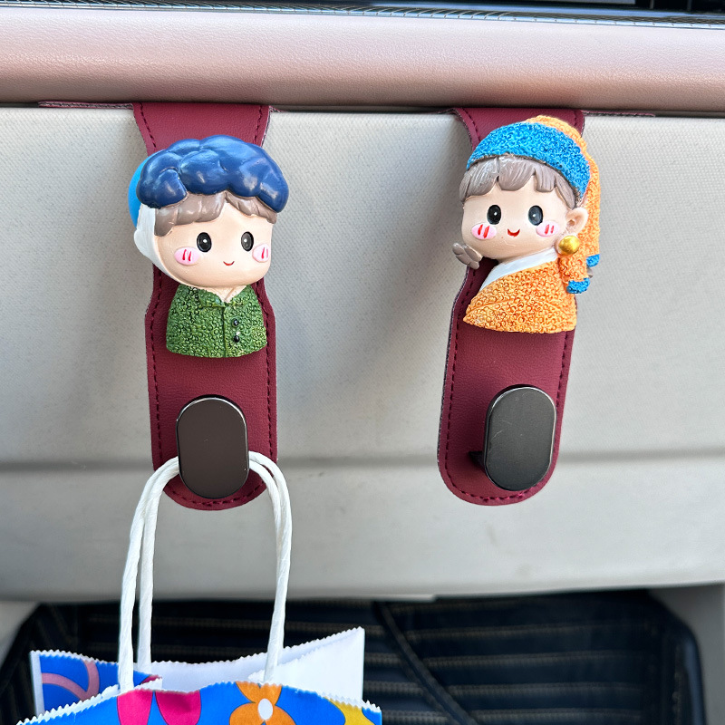 반 고흐 진주 소녀 버건디 후크 세트