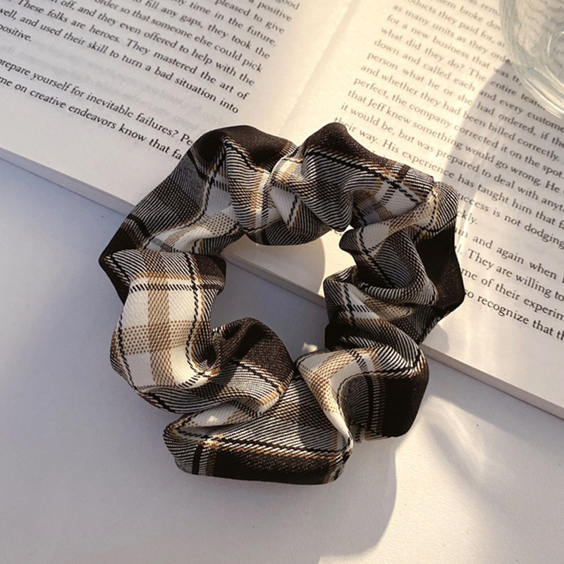 Arco de mariposa encaje intestino anillo de cabello de niña estilo pastoral de alto nivel flor de cabello cuerda de cabello bufandas cuadradas cuerda