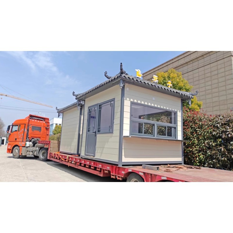 Área escénica al aire libre anti-corrosivo chalet de madera quiosco móvil popularidad en línea antiguo parque quiosco de venta de boletos bocadillos