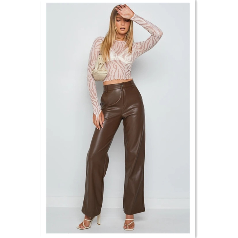 Women's Daily Fashion Solid Color Full Length Pocket Wide Leg Pants display picture 2