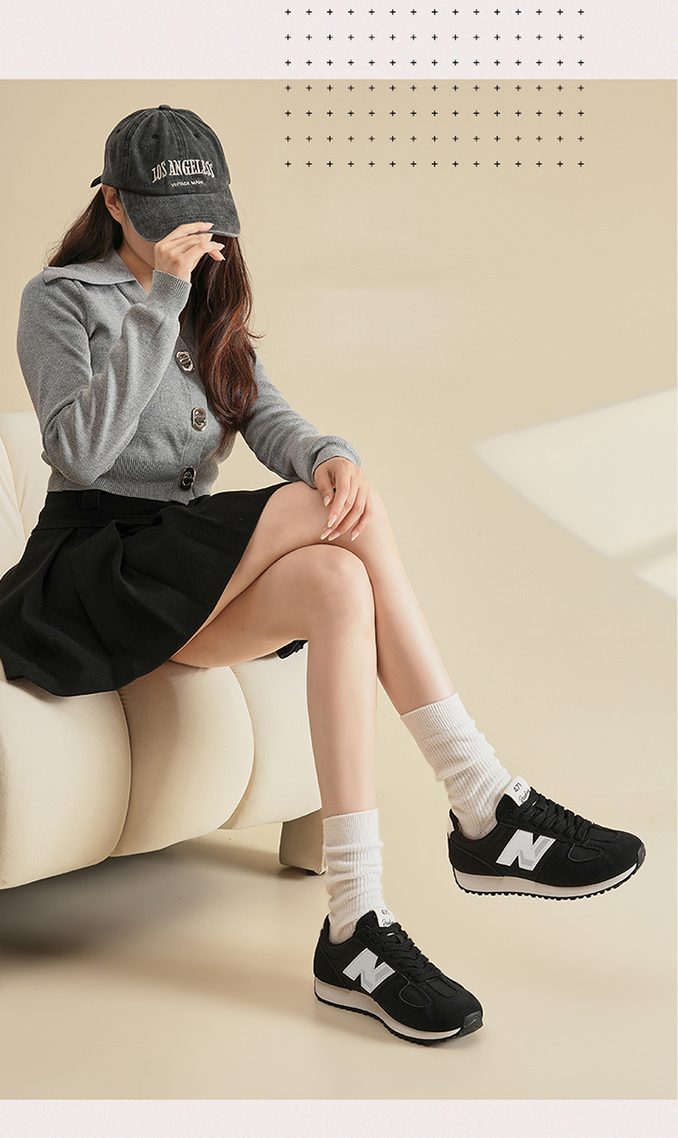Giày sneaker nam phong cách cổ điển đa năng Forrest Gump — 471m trắng chi tiết 13