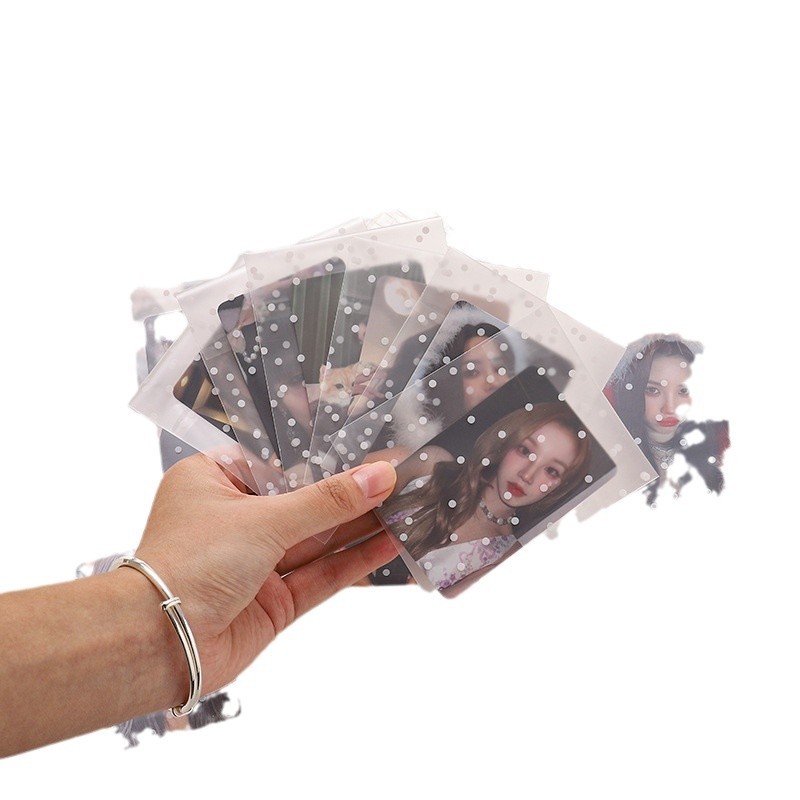 Ins風フロスト自己粘着袋白い点自己密封袋食品焙煎包装袋