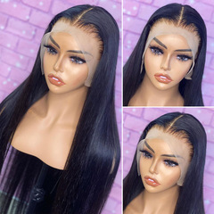 13X4 Straight Lace Frontal Wigs Human Hair Xuchang Front Lace Real Human Hair