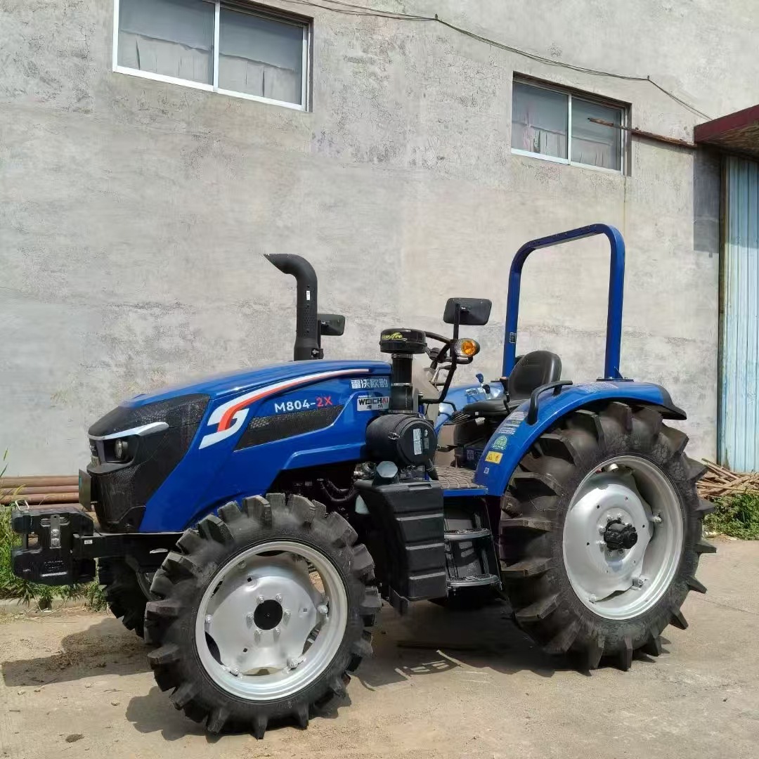 Tractor de cuatro ruedas Lovo M804-2X con motor Weichai, 80 caballos de fuerza, maquinaria agrícola grande para uso doméstico.