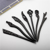 Antiquity Simplicity Hairpin Ebony daily Flaxen Hair Hairpin Chinese style classical Jewelry Step shake Hanfu Headdress