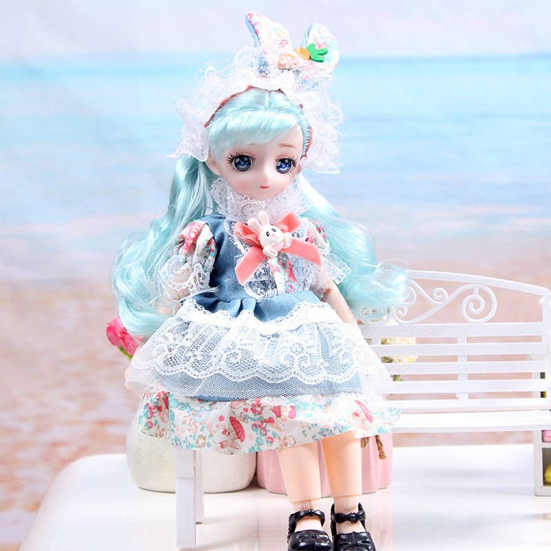 Prinses pop cadeauset voor verjaardag met 3d echte ogen_voghion.com