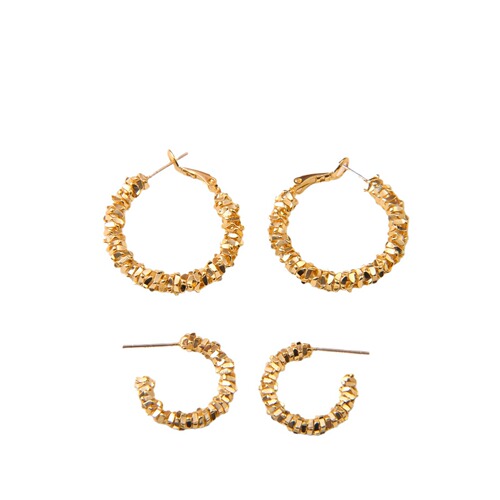 Starlight Gold Earrings New Trend Fashion Ear Drops Instagram Style Unique Design Cool Minimalist Earrings for Women