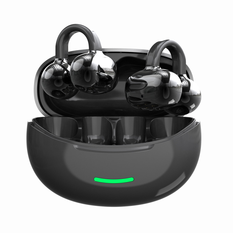Amazonの人気イヤークリップBluetoothヘッドセット超長バッテリー寿命ワイヤレス空気骨伝導スポーツ2025新しいAI翻訳|undefined
