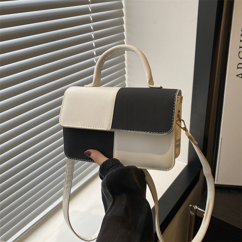 Costura moda textura dama bolso de cercanías 2024 nueva moda estilo occidental bolso de mensajero de un solo hombro pequeño bolso cuadrado marea