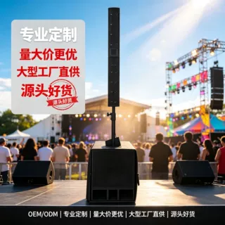 支架式阵列音柱音响 户外高保真 商演宴会厅流动演出工程音箱定制