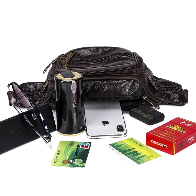 2024 New Trendy Simple Waist Bag for Work, Wear-Resistant and Versatile Cross-Body Bag, Large-Capacity Men's High-End Backpack