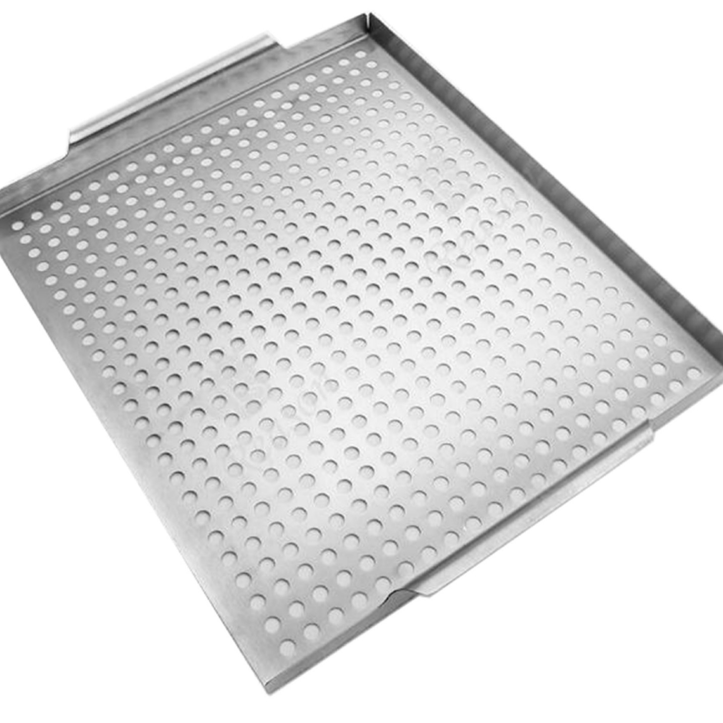 Los fabricantes producen acero inoxidable barbacoa cuenca freír cuenca herramientas de barbacoa rectangular hornear Cuenca con orejas freír Cuenca