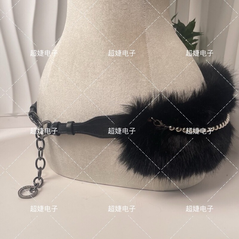 Y2k Retro D. I .A Mao Mao Belt Imitation Fur Waist Seal Plush Waist Chain Cross-border Hot Sale Y2k Retro D. I .A Mao Mao Belt Imitation Fur Waist Seal Plush Waist Chain Cross-border Hot Sale