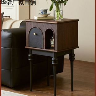 American Solid Wood Living Room Home Small Apartment Sofa Side Table Tv Cabinet Decorative Cabinet Corner Table Small Storage Cabinet Storage Rack
