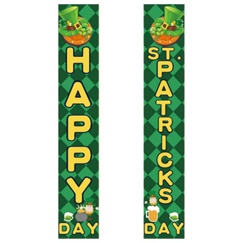 Nueva llegada del día de San Patricio pareado Festival irlandés decoraciones al aire libre interior impresión creativa bandera