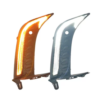 Suitable for 24-26 Models of Toyota 9Th Generation Camry Modified Daytime Running Lights 2.0 Sports Version Led Daytime Running Lights (Gündüz işıqları) - 20-sports-version-fang-style-two-color-daytime-running-lights-price-per-pair