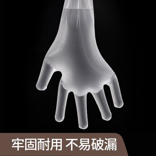 Household gloves, disposable, extended length, thickened, elasticized cuff, waterproof, food-grade kitchen dishwasher cleaning laundry gloves