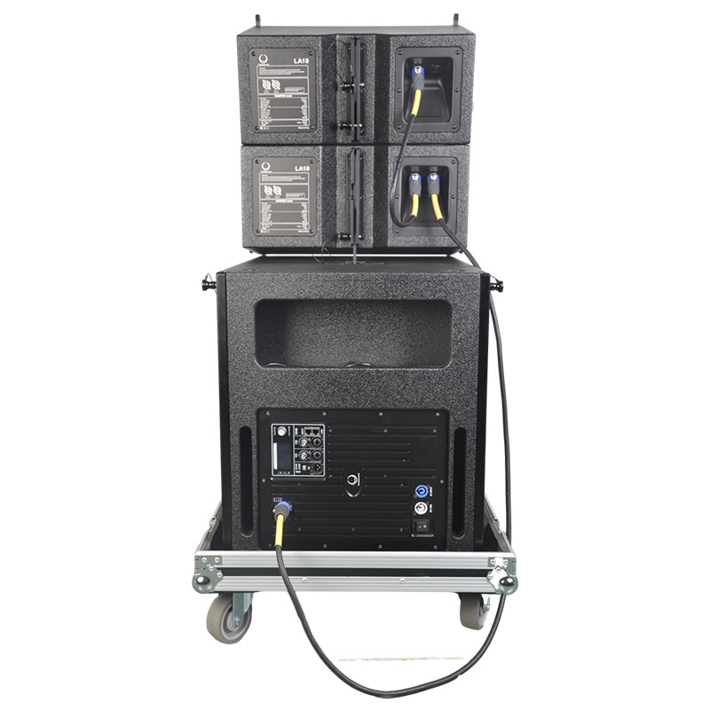 Rendimiento móvil al aire libre Conjunto de audio activo de matriz de 10 líneas único LA10 LA18BA(4 2) Conjunto de audio activo
