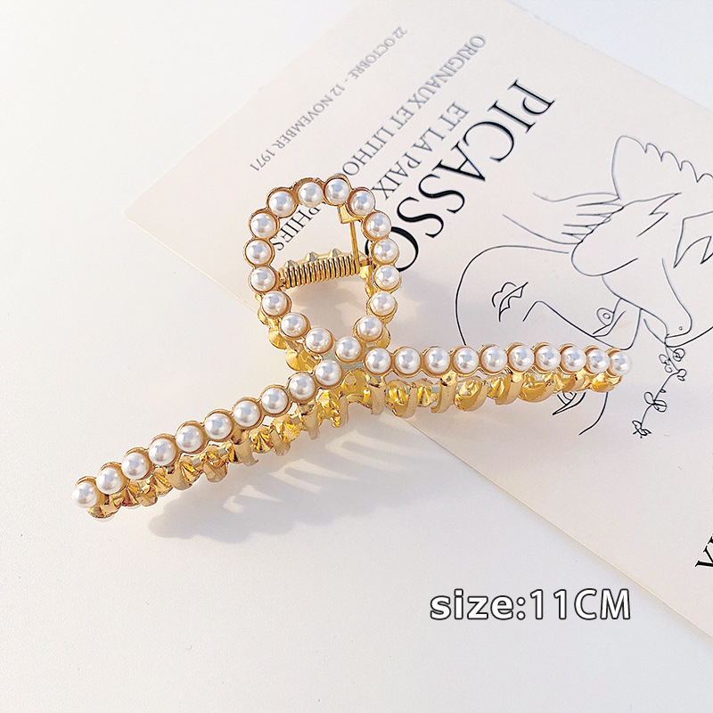 Tocado con clip cuadrado de Maillard, elegante coreano francés, retro, clip de tiburón, red, temperamento rojo, pinza para el cabello, accesorios para el cabello