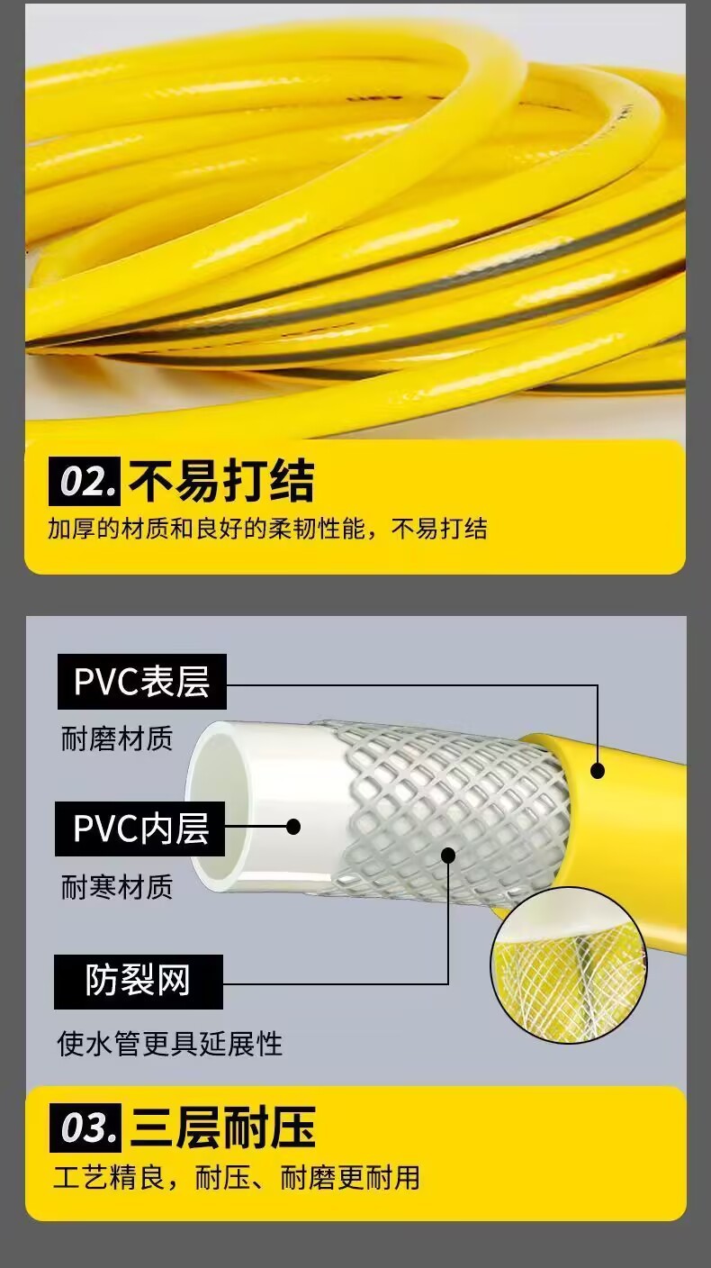 High Pressure Courtyard Water Gun Nozzle Household Car Washing Balcony Watering Artifact Water Pipe Spray Gun Hose Multifunctional Washing